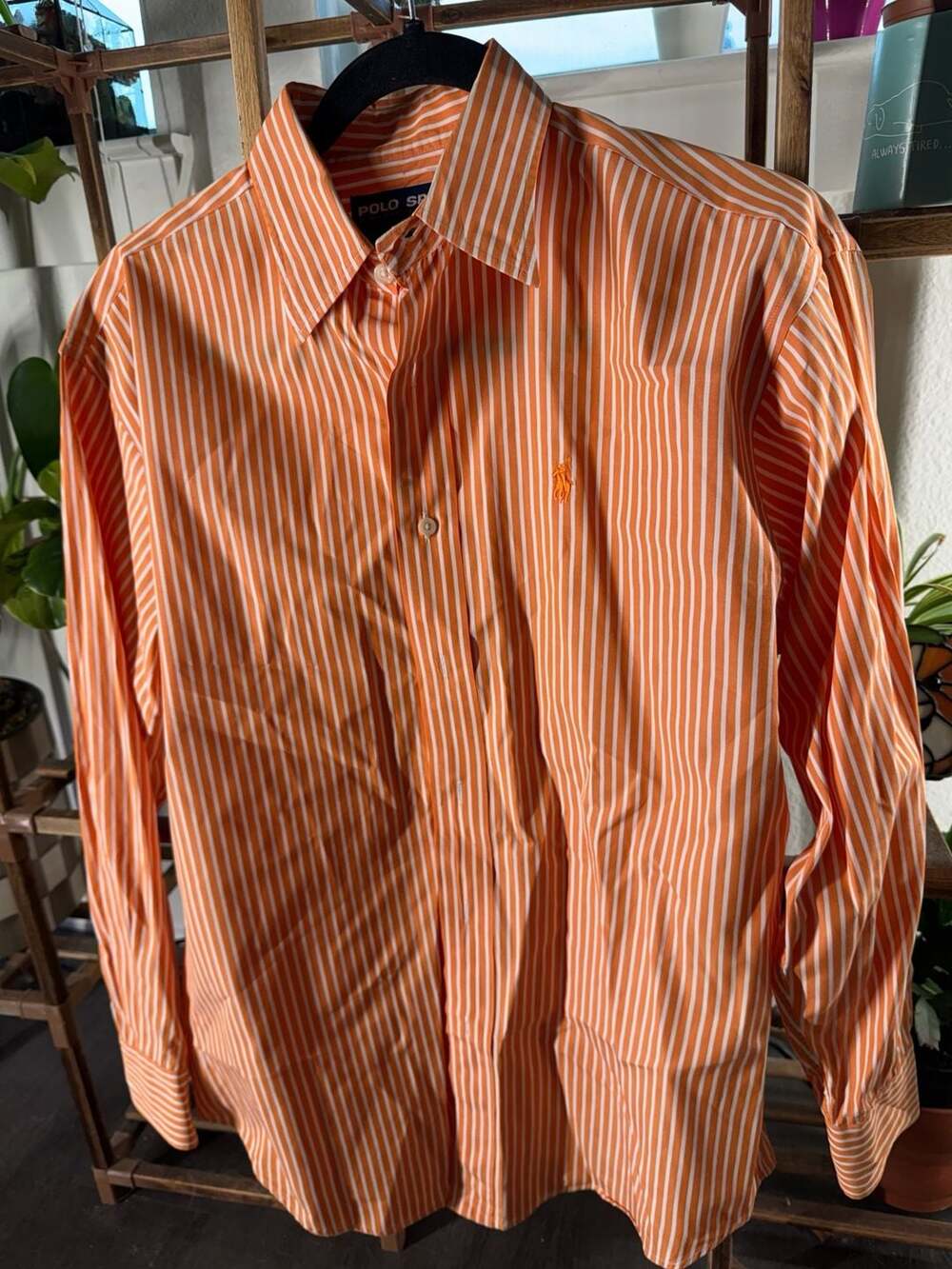 Polo Sport Ralph Lauren Striped Long Sleeve Button-Down Shirt Size 8